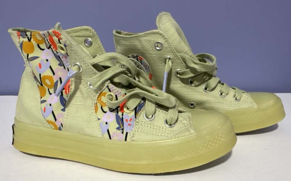 Converse Chuck 70 Hi Size 6.5 Olive Aura Stronger Together Sneakers A01730C